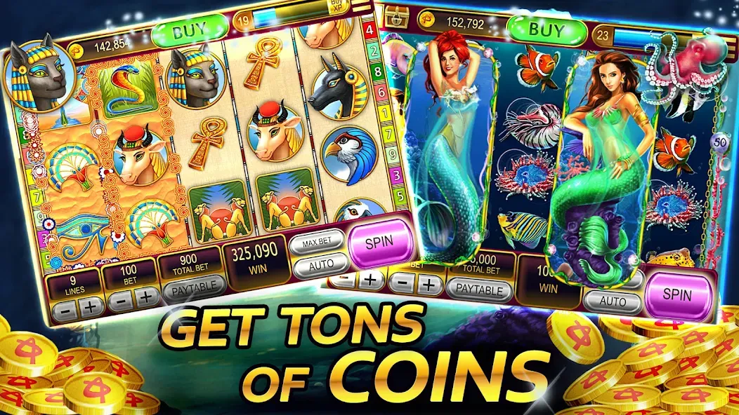 Скачать взлом Vegas Casino — Slot Machines (Вегас Казино)  [МОД Много монет] — последняя версия apk на Андроид screen 4