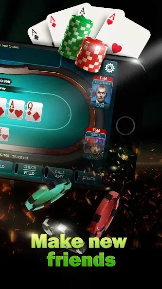 Взломанная Live Poker Tables–Texas holdem  [МОД Много денег] — стабильная версия apk на Андроид screen 2