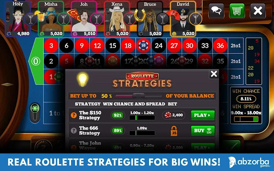 Взлом Roulette Live Casino Tables (Рулетка Лайв)  [МОД Много монет] — полная версия apk на Андроид screen 2