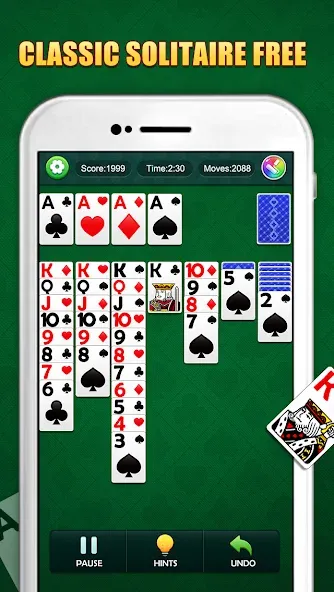 Взломанная Solitaire Puzzle : Card Jigsaw (Солитер головоломка)  [МОД Много денег] — полная версия apk на Андроид screen 1