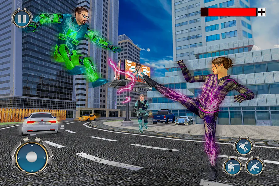 Взломанная Light Superhero Speed Hero  [МОД Много монет] — стабильная версия apk на Андроид screen 4