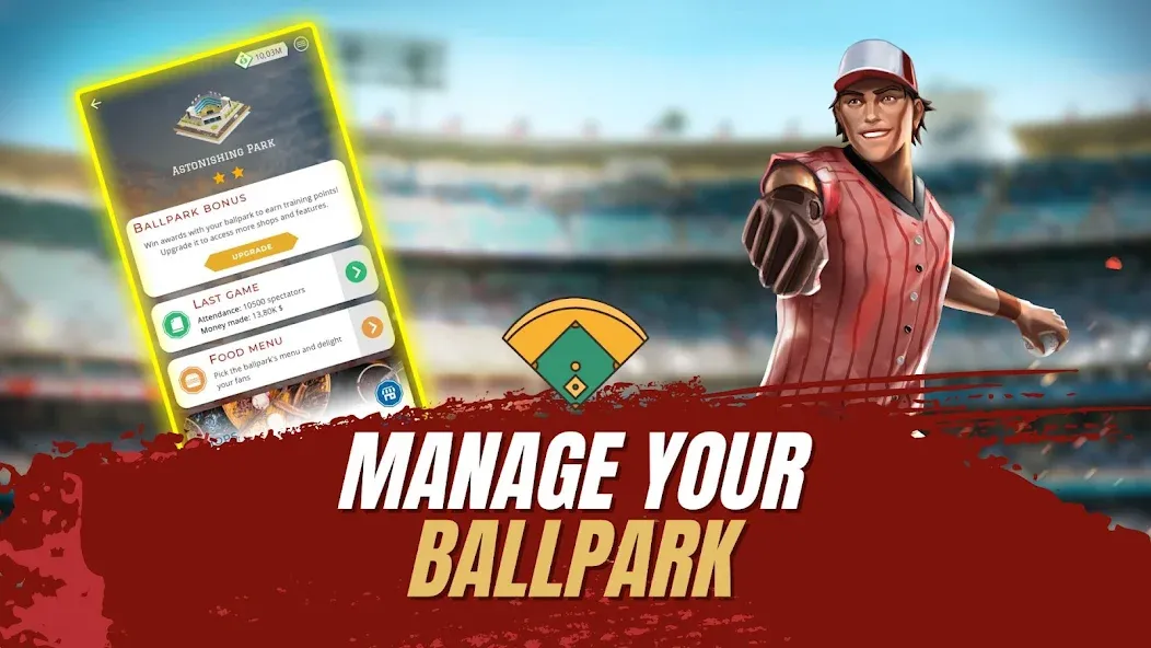 Скачать взломанную Astonishing Baseball Manager (Астонишинг Бейсбол Менеджер)  [МОД Бесконечные деньги] — стабильная версия apk на Андроид screen 4