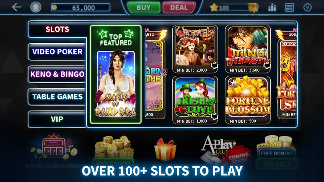 Скачать взлом A-Play Online — Casino Games  [МОД Много монет] — полная версия apk на Андроид screen 2