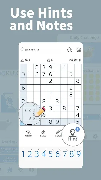 Взломанная AGED Sudoku (Эйджд Судоку)  [МОД Unlocked] — полная версия apk на Андроид screen 2