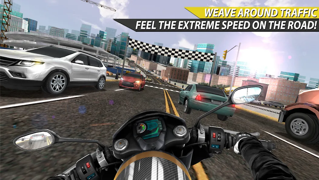 Взломанная Moto Rider In Traffic (Мото Райдер в Трафике)  [МОД Unlimited Money] — стабильная версия apk на Андроид screen 2