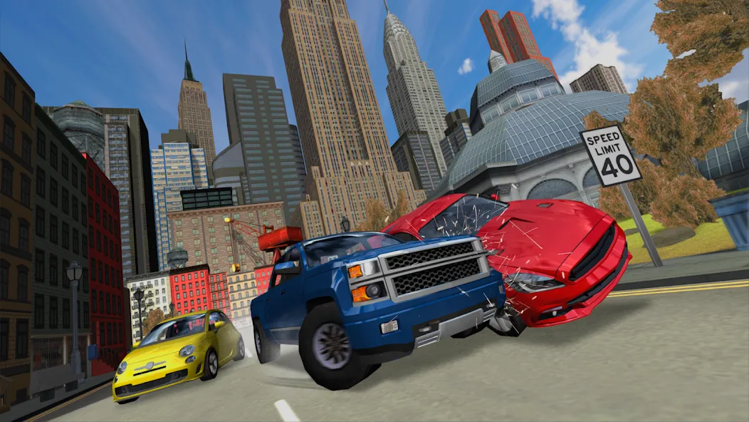 Скачать взломанную Car Driving Simulator: NY (Симулятор вождения автомобиля)  [МОД Бесконечные деньги] — полная версия apk на Андроид screen 1