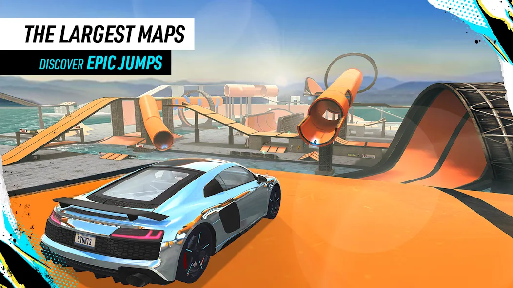 Взлом Car Stunt Races: Mega Ramps (Кар Стант Рейсы)  [МОД Меню] — последняя версия apk на Андроид screen 3