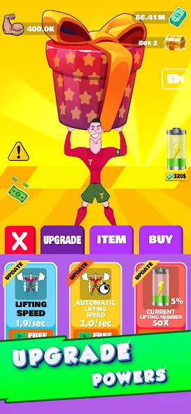 Взлом Lifting Ronaldo (Тренировка Роналду)  [МОД Mega Pack] — полная версия apk на Андроид screen 2