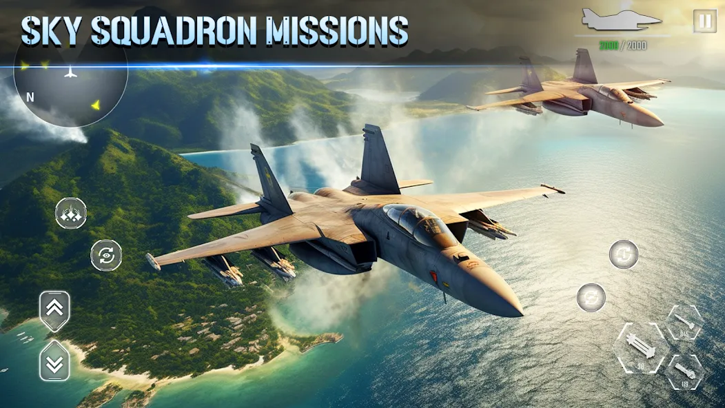 Скачать взлом Aircraft Strike: Jet Fighter  [МОД Меню] — стабильная версия apk на Андроид screen 3