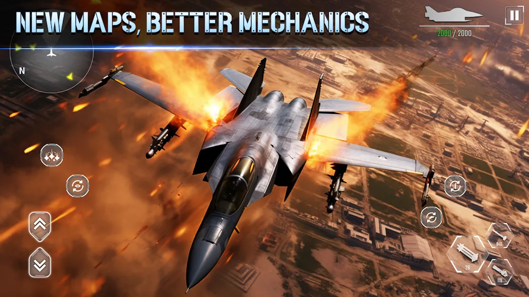 Скачать взлом Aircraft Strike: Jet Fighter  [МОД Меню] — стабильная версия apk на Андроид screen 4