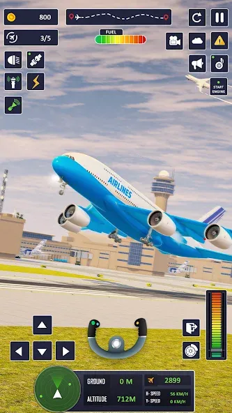 Скачать взлом Airplane Game Flight Simulator  [МОД Все открыто] — последняя версия apk на Андроид screen 1