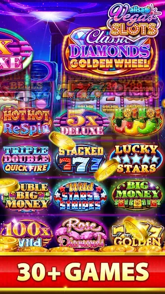 Взломанная VEGAS Slots by Alisa – Free Fu (Вегас Слоты от Алисы)  [МОД Mega Pack] — полная версия apk на Андроид screen 3