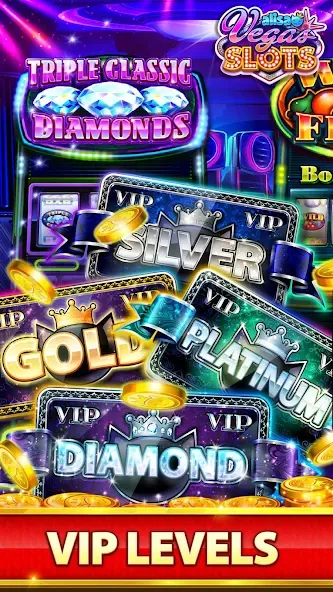 Взломанная VEGAS Slots by Alisa – Free Fu (Вегас Слоты от Алисы)  [МОД Mega Pack] — полная версия apk на Андроид screen 4