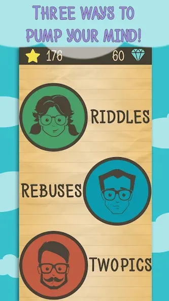 Взломанная Riddles, Rebuses and Two Pics  [МОД Много монет] — стабильная версия apk на Андроид screen 5