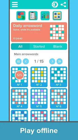 Скачать взлом Crossword: Arrowword puzzles  [МОД Много монет] — полная версия apk на Андроид screen 3