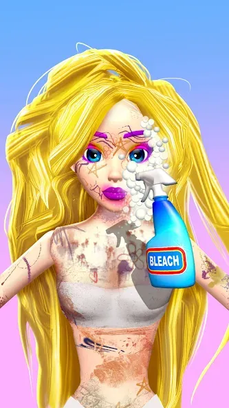 Взломанная Doll Makeover — DIY 3D Dolly  [МОД Много денег] — стабильная версия apk на Андроид screen 2