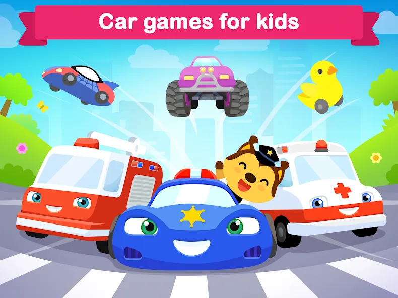 Взломанная Car games for kids & toddler  [МОД Unlocked] — стабильная версия apk на Андроид screen 5