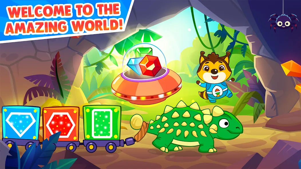 Скачать взлом Dinosaur games for toddlers  [МОД Все открыто] — стабильная версия apk на Андроид screen 1