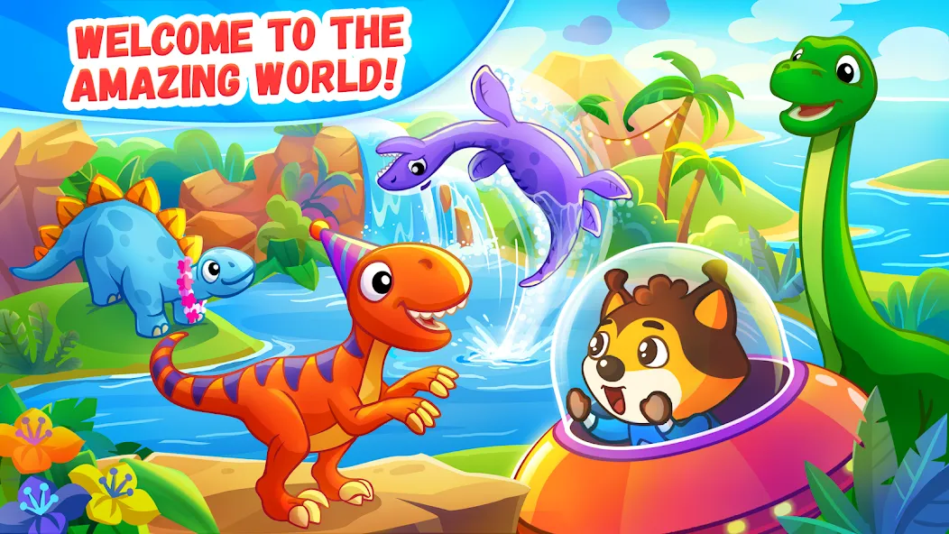 Взлом Dinosaur games for kids age 2  [МОД Бесконечные деньги] — стабильная версия apk на Андроид screen 1