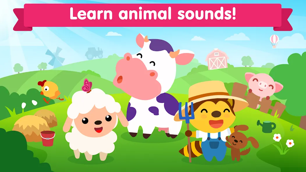 Взлом Animal sounds games for babies  [МОД Все открыто] — полная версия apk на Андроид screen 1