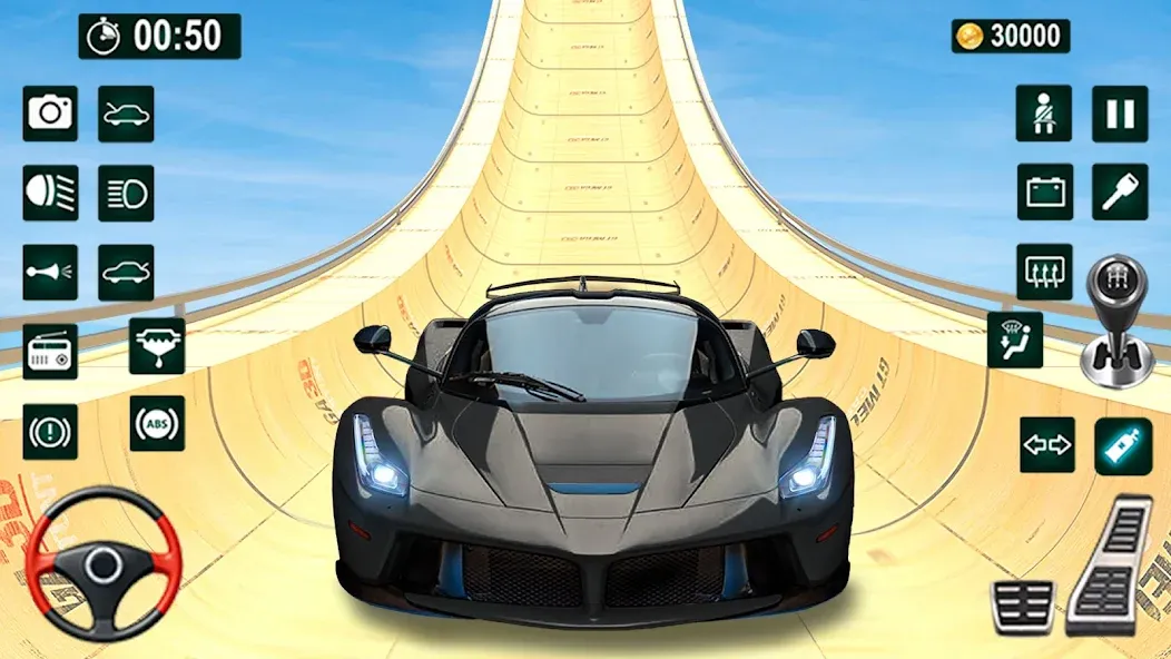 Скачать взлом GT Car Stunt 3D: Ramp Car Game  [МОД Бесконечные деньги] — стабильная версия apk на Андроид screen 2