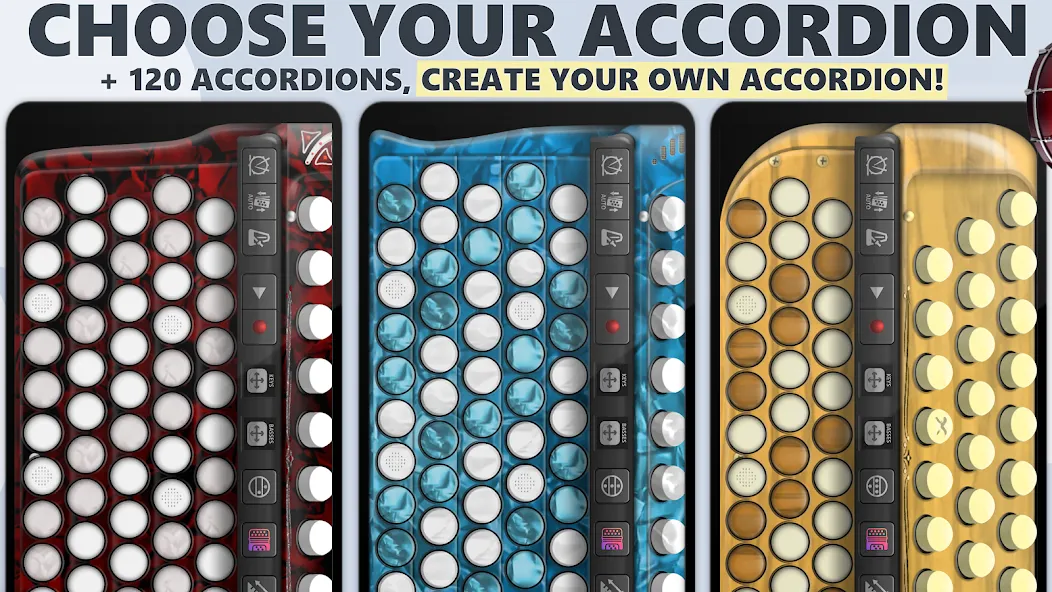 Взлом Accordion Chromatic Button (Аккордеон с хроматическими кнопками)  [МОД Много монет] — последняя версия apk на Андроид screen 2