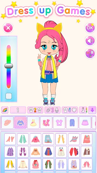 Взлом Chibi Doll Dress Up Games  [МОД Все открыто] — полная версия apk на Андроид screen 1