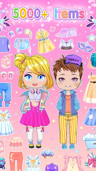 Взлом Chibi Doll Dress Up Games  [МОД Все открыто] — полная версия apk на Андроид screen 3