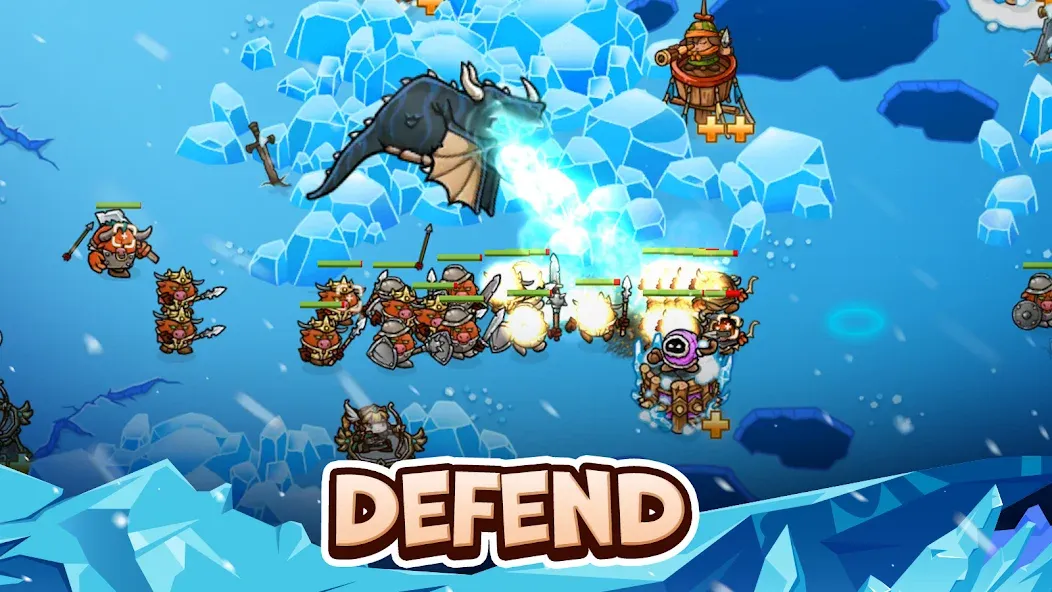 Взломанная Crazy Defense Heroes — TD Game (Крейзи Дефенс Хероес)  [МОД Mega Pack] — полная версия apk на Андроид screen 1