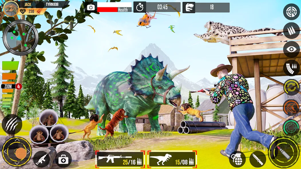 Взломанная Real Dino Hunting Gun Games (Риал Дино Хантинг Ган Геймс)  [МОД Меню] — последняя версия apk на Андроид screen 4