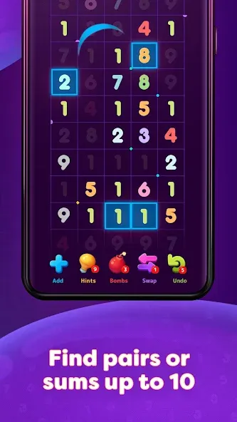 Скачать взлом Numberzilla: Number Match Game (Намберзилла)  [МОД Menu] — стабильная версия apk на Андроид screen 3