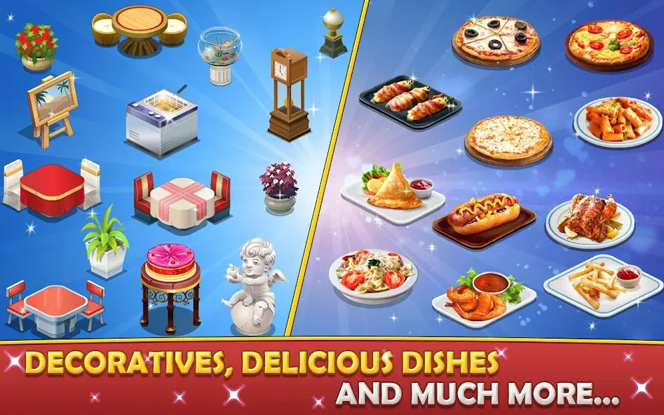 Взломанная Cafe Tycoon – Cooking & Fun  [МОД Unlocked] — стабильная версия apk на Андроид screen 3