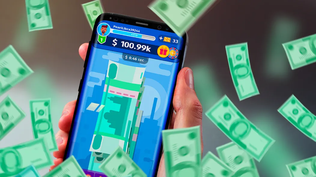 Взломанная Money cash clicker  [МОД Mega Pack] — последняя версия apk на Андроид screen 1