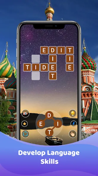 Скачать взломанную Word Game : Crossword (Кроссворд)  [МОД Mega Pack] — стабильная версия apk на Андроид screen 2