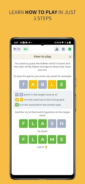 Взлом Wordly — Daily Word Game  [МОД Бесконечные монеты] — стабильная версия apk на Андроид screen 2