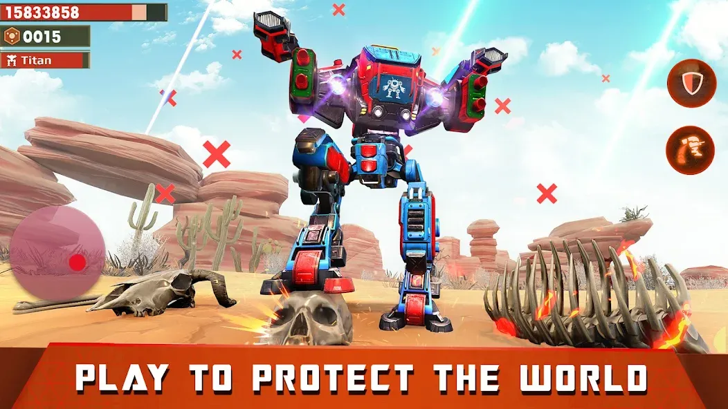 Скачать взломанную Mech Robot Wars — Multi Robot  [МОД Меню] — стабильная версия apk на Андроид screen 3