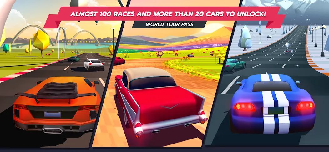 Скачать взломанную Horizon Chase – Arcade Racing (Хорайзон Чейс)  [МОД Много денег] — стабильная версия apk на Андроид screen 2