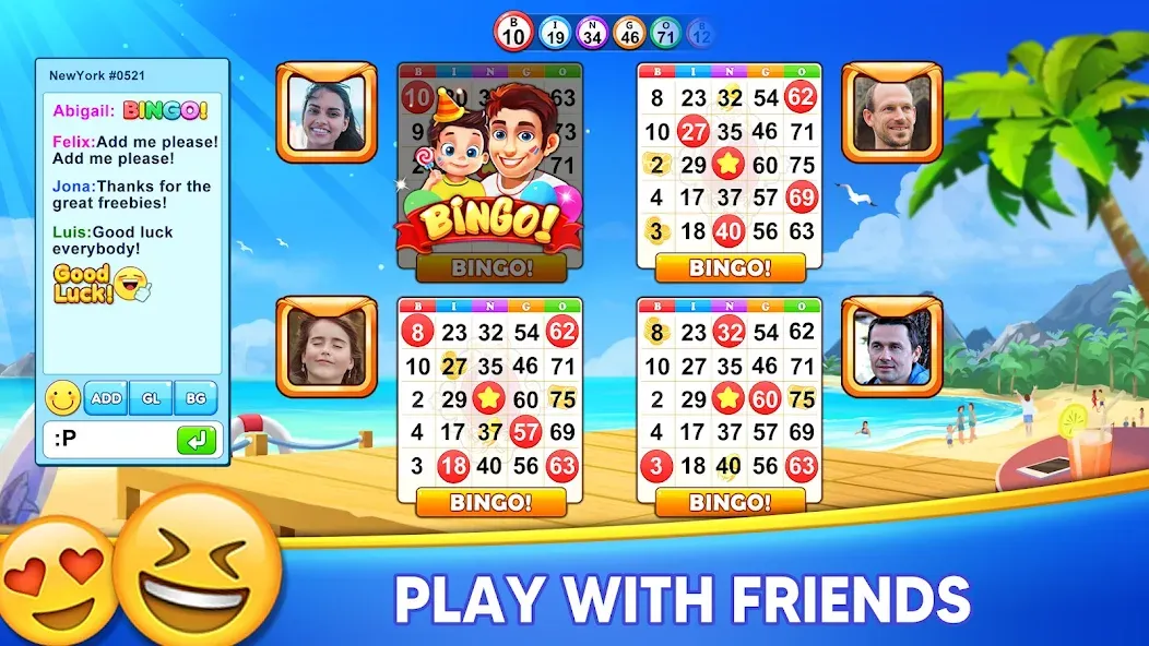 Взломанная Bingo Holiday: Live Bingo Game  [МОД Меню] — стабильная версия apk на Андроид screen 5