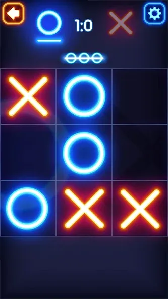 Скачать взломанную Tic Tac Toe Glow: 2 Players  [МОД Все открыто] — полная версия apk на Андроид screen 5