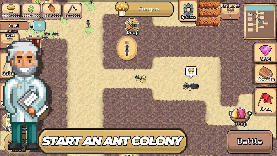 Скачать взлом Pocket Ants: Colony Simulator (Покет Муравьи)  [МОД Menu] — стабильная версия apk на Андроид screen 1