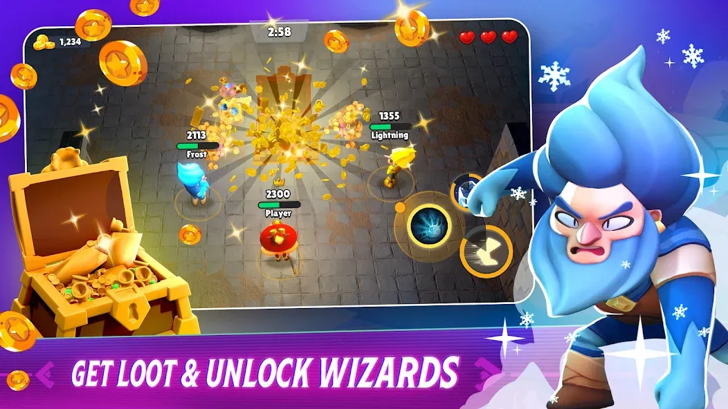 Взломанная Loot Mage Trials: Battle Games (Лут Маг Испытания)  [МОД Все открыто] — стабильная версия apk на Андроид screen 2