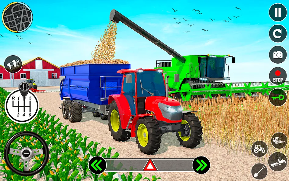 Скачать взломанную Tractor Farming: Tractor Games (Тракторное хозяйство)  [МОД Меню] — стабильная версия apk на Андроид screen 3