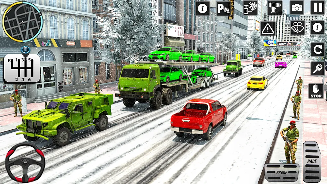 Скачать взлом US Army Games Truck Transport (Армейские военные транспортные игры)  [МОД Mega Pack] — последняя версия apk на Андроид screen 5