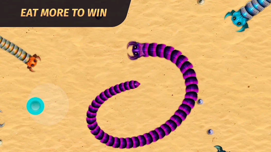 Скачать взломанную Worm.io — Gusanos Battle  [МОД Много денег] — полная версия apk на Андроид screen 3