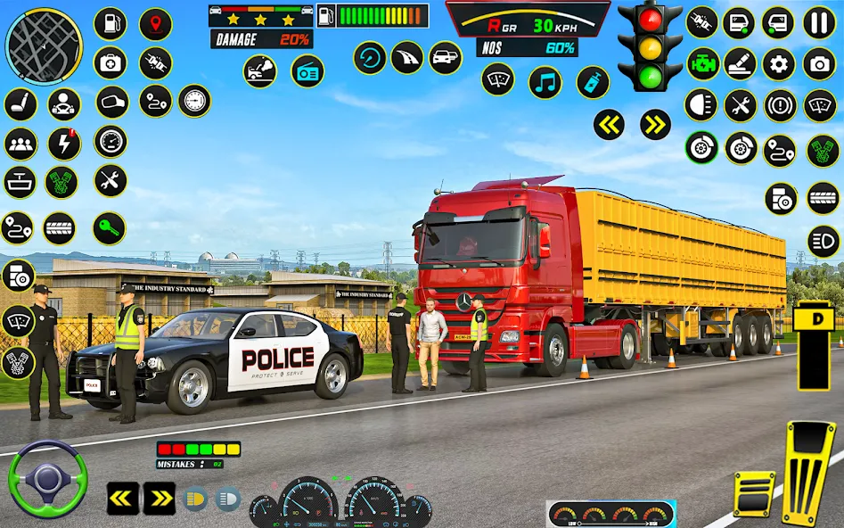 Скачать взломанную US Truck Simulator Game 2022 (Трак Симулятор)  [МОД Меню] — полная версия apk на Андроид screen 3