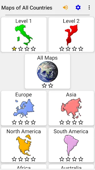 Скачать взломанную Maps of All Countries Geo-Quiz  [МОД Все открыто] — полная версия apk на Андроид screen 3