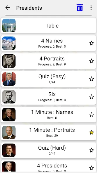 Взлом US Presidents and History Quiz  [МОД Меню] — последняя версия apk на Андроид screen 3