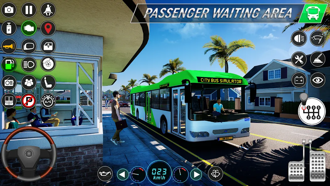 Взломанная City Bus Simulator: Bus Games (Риал Сити Бас Симулятор Геймс)  [МОД Unlimited Money] — последняя версия apk на Андроид screen 1