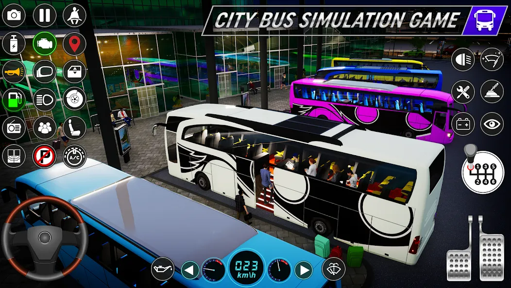 Взломанная City Bus Simulator: Bus Games (Риал Сити Бас Симулятор Геймс)  [МОД Unlimited Money] — последняя версия apk на Андроид screen 4