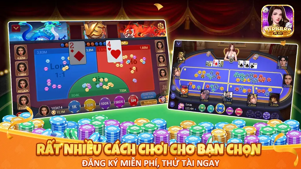 Взлом VIP8888 Play — Sòng Bạc ONLINE (ВИП8888 Плей)  [МОД Menu] — полная версия apk на Андроид screen 4